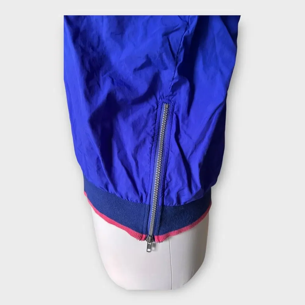 Vintage 90s Nike International Half-Zip Windbreaker Jacket Blue Pink Size M